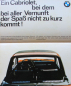 Preview: BMW 2002 Baur Cabriolet Modelprogram 1972 Carbrochure (6336)